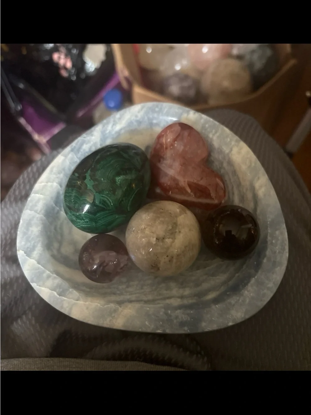 Blue Onyx Bowl Large 2lbs 8.4oz